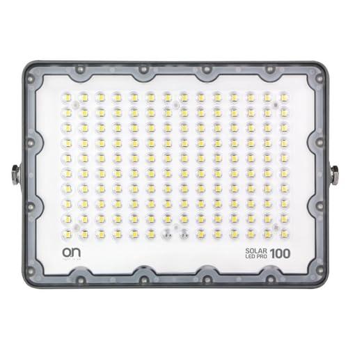 O.N Faretto Solare da Esterno LED 4000K 2000lm con Sensore e Pannello Fotovoltaico