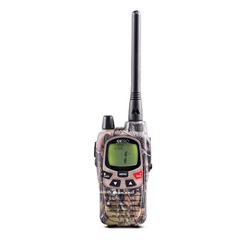 Midland G9 Pro Mimetica Radio Ricetrasmittente Walkie Talkie Dual Band 40 Canali PMR446 e 69 Canali LPD senza licenza - 1 Ricetrasmettitore, 4 Batterie Ricaricabili Ni-MH AA 1,2V/1800 mAh