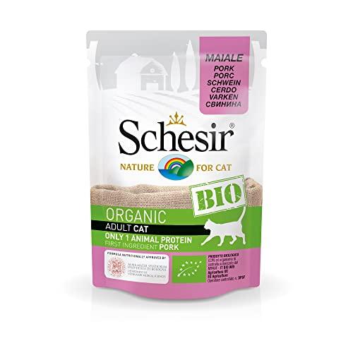 Schesir BIO Patè di Maiale per Gatti Adulti - 16 x 85g