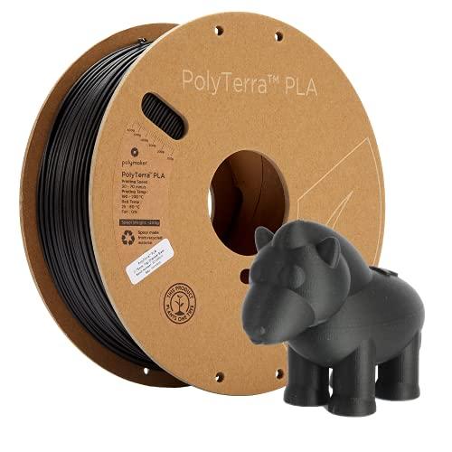 Polymaker PolyTerra PLA Charcoal Black - 1.75mm - 1kg