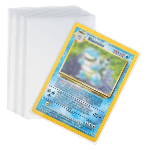 Buste Proteggi Carte Pokémon, 100 Pezzi Trasparenti, 66x92 mm, 0,01 mm