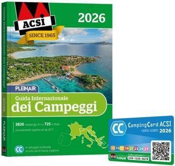 ACSI Guida Internazionale dei Campeggi 2026 con Camping Card