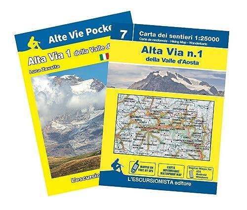 Alta Via della Valle d'Aosta Vol. 1 - Guida Multilingue con Carta 1:25.000