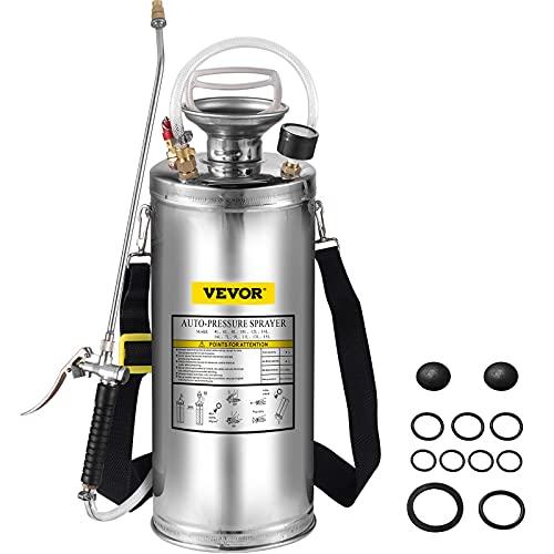 VEVOR 8L Spruzzatore INOX: Nebulizzazione Efficace per Giardino, Casa e Ambienti Professionali