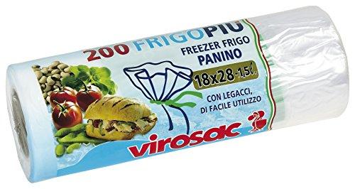 Virosac Sacchetti per Frigo e Freezer HDPE 18x28 - 1,5L - 200 Unità