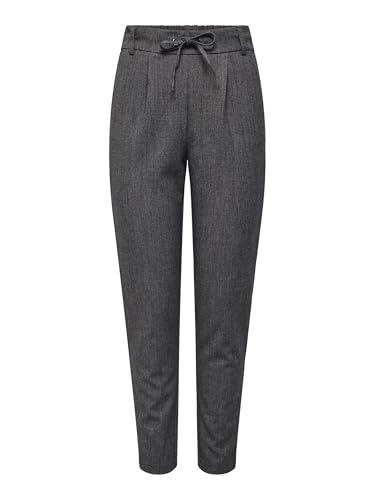 ONLY Onlpoptrash-Elise Easy Pant Noos Pantaloni Donna Grigio Scuro Mélange