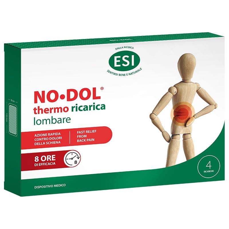 ESI No-Dol Thermo Ricarica - 4 Cerotti Riscaldanti per Fascia Lombare