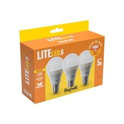 Beghelli Liteled6 Lampadina LED Goccia E27 13W 3000K - Confezione da 3
