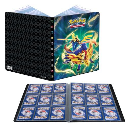 Ultra PRO - Pokémon Spada & Scudo 9 tasche Portfolio Spada Incoronata Zacian & Scudo Incoronato Zamazenta