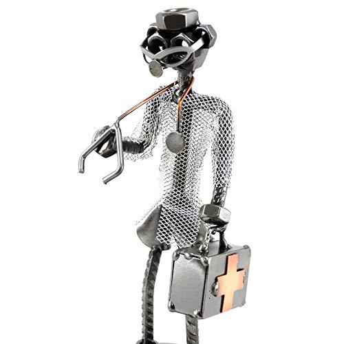 Medico - Dottore in Metallo con Viti Bulloni Chiodi - Metal Idea - Idea Regalo Originale Artigianale Made in Italy Personalizzabile