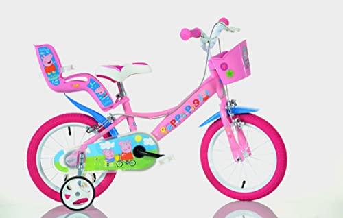 DINO BIKES Bicicletta per Bambina Peppa Pig 14 Pollici
