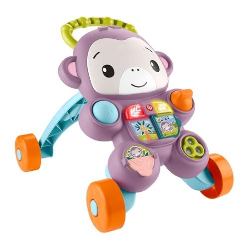 Fisher-Price - Scimmietta Viola Primi Passi, Set per Imparare a Camminare