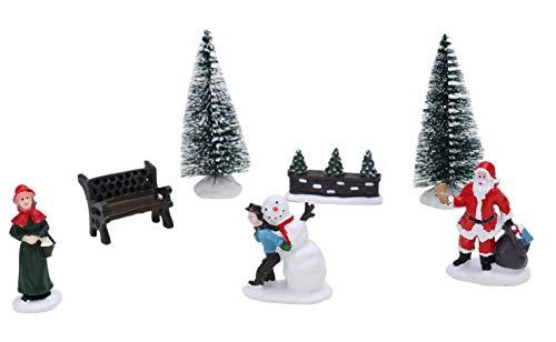 Toyland - Mini Ornamento Natalizio da Collezione in Resina, Set da 7 Pezzi