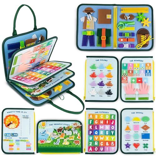 Valigetta Montessori Busy Board in Feltro