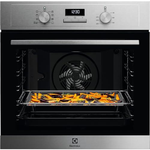 Electrolux Serie 700 Forno da Incasso Multifunzione AirFry, Capacità 72 L, EOM3H00X, Classe A, Funzione Pizza, 589x594x568 mm, Acciaio Inox