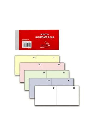 GUTE LINES Blocchetti Numerati da 1-100, 100 Pagine, Formato 6 x 13 cm, Confezione da 5 Blocchi, Multicolore