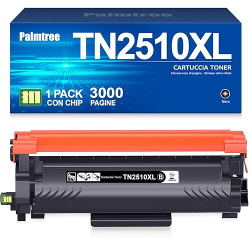 Palmtree TN2510XL Toner Compatibile per Brother HL-L2400DWE, MFC-L2800DW, DCP-L2665DW e Altre Stampanti