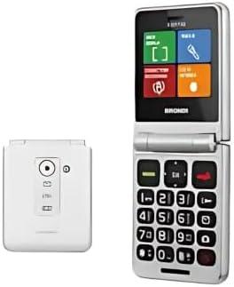 BRONDI Flipper - Telefono Cellulare per Anziani Bianco