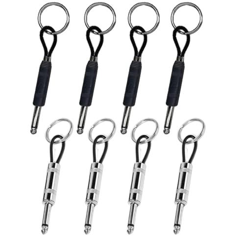 Set di 8 Portachiavi Marshall per Chitarra: Acciaio Inox e Similpelle