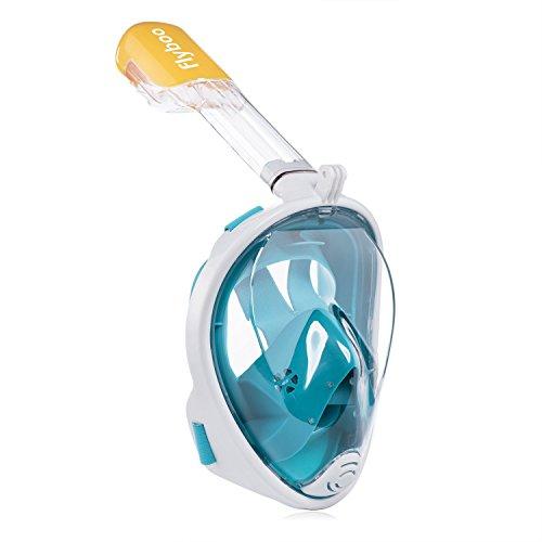 Flyboo Maschera da Snorkeling Full Face con Visione Panoramica a 180°
