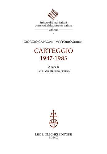 Carteggio, 1947-1983