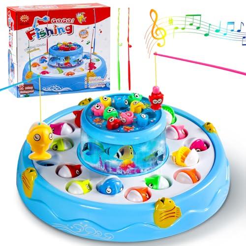 Gioco di Pesca Magnetico 2 in 1 per Bambini 3-5 Anni