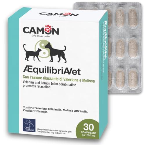 CAMON Aequilibriavet - Integratore Naturale per Stress e Ansia di Cani e Gatti - 30 Compresse