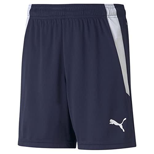 Puma teamLIGA Shorts Jr, Pantaloncini Unisex Bambini, blu (Peacoat/Puma White)