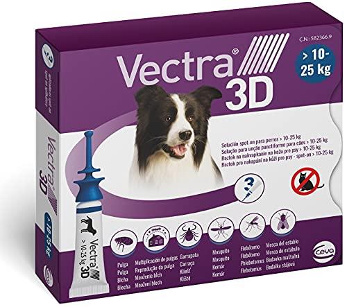 Ceva - Vectra 3D Cani 10-25 kg, 3 Pipette