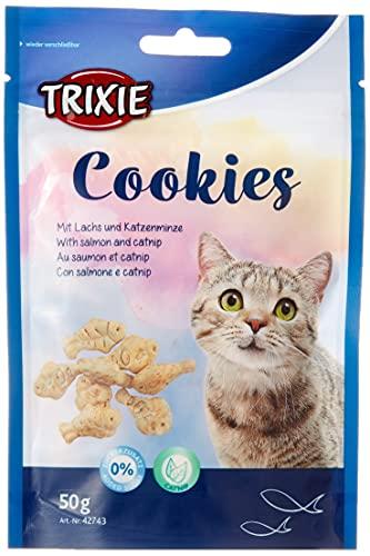Trixie 42743 Biscotti con Salmone e Catnip per Gatti