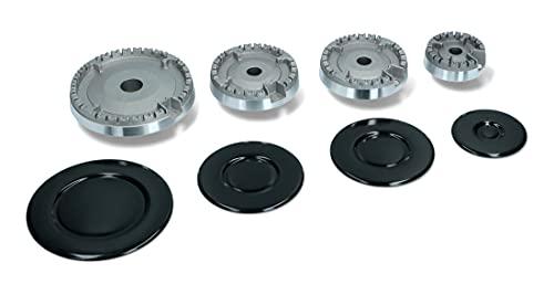 Kit 4 Bruciatori + Piattini RYELDOM - Compatibilità Universale per Piano Cottura