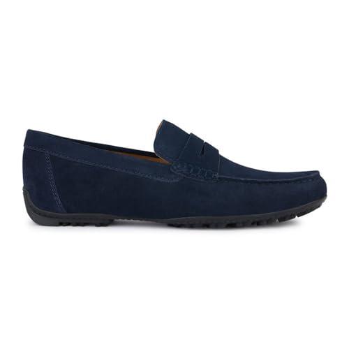 Geox U Kosmopolis + Grip, Moccasin Uomo, Blu Navy, 43 EU
