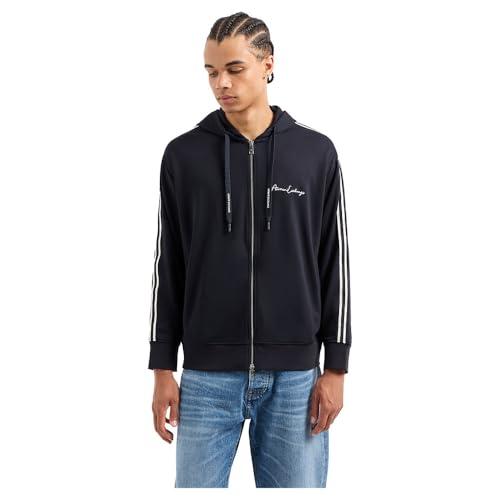 Armani Exchange Felpa con Cappuccio Essential Logo Navy Scuro