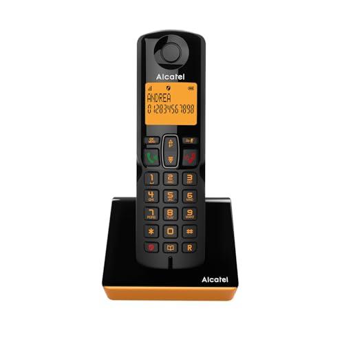 Alcatel S280 Telefono Cordless DECT Nero/Arancione