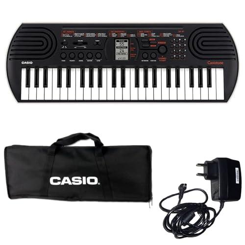 Casio SA-81 Tastiera Digitale Mini a 44 Tasti con Borsa e Alimentatore