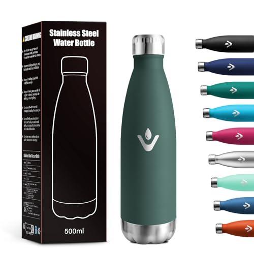 Borraccia Termica in Acciaio Inox 500ml - Mantieni le Tue Bevande alla Temperatura Perfetta