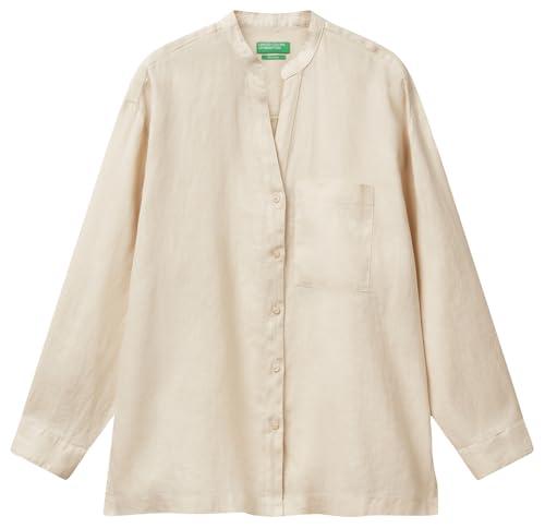 Camicia in Lino Over United Colors of Benetton