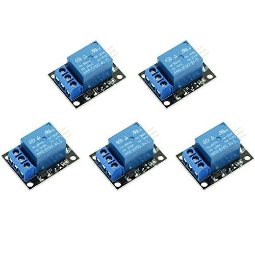 DollaTek 5PCS KY-019 Modulo Relè a 1 Canale 5V per Arduino, PIC, AVR, DSP, ARM
