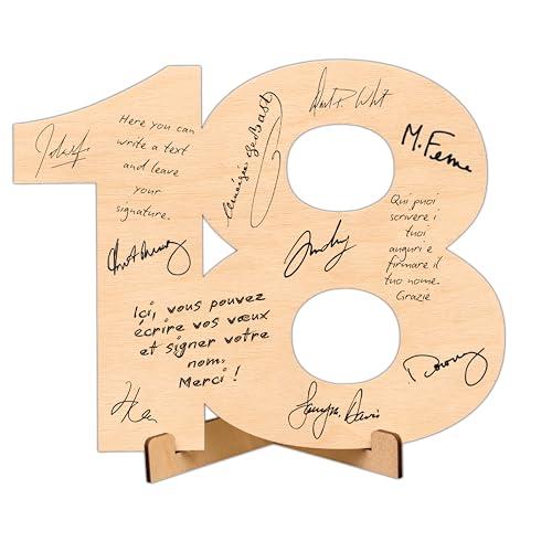 CUBIBOO 18 Decorazioni Numeri in Legno