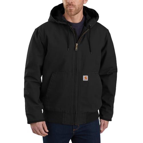 Giacca Carhartt Uomo Isolamento Canvas Lavato Nero