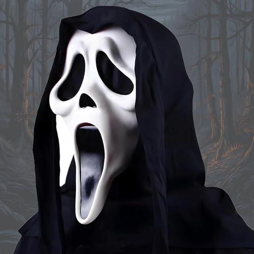 Maschera Horror Halloween Scream in Lattice Naturale