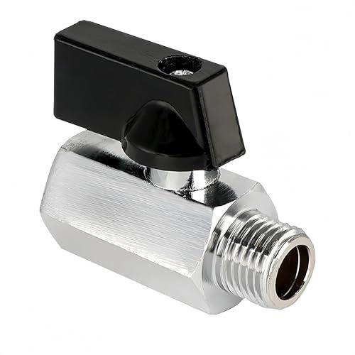 Mini Valvola a Sfera in Ottone Cromato G1/4