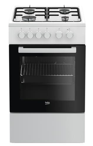 Beko FSS52020DW Cucina a Gas 4 Fuochi con Forno Elettrico 50x60 cm Bianco