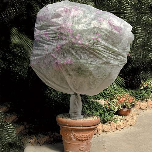 Tenax Saccoclima 1,60x2 m (Diametro 1,00 m) Bianco, Cappuccio Protettivo per Piante e Fiori, in Tessuto Non Tessuto 17 g/m² (3 Pezzi), Velo Antigelo Leggero