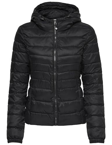 ONLY Tahoe Hood Jacket OTW Noos Giacca Donna, Nero (Black), 42 Small