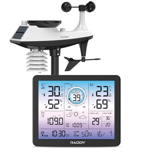 Raddy VP7 Stazione Meteorologica Wireless con Display a Colori
