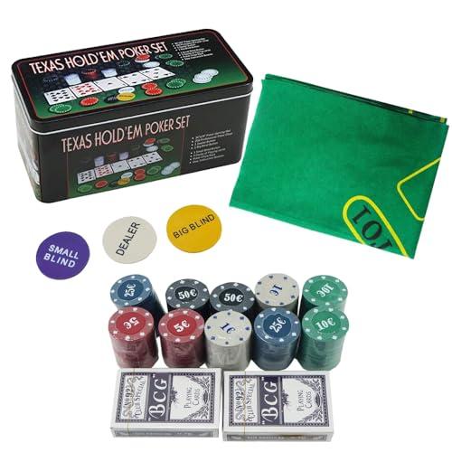 Globly Set da Poker Professionale con Valigetta in Alluminio