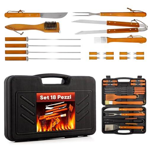 Avilia Set Accessori Barbecue 18 Pezzi