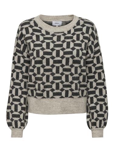 Maglia Donna Only 15268015 Geo Lige Oatmeal