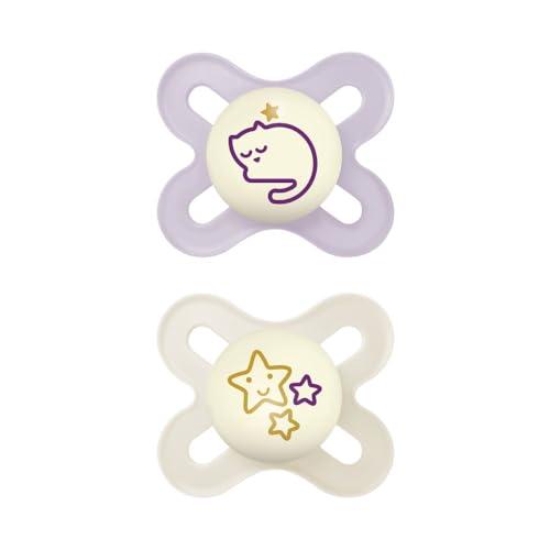 MAM Original Start Night Succhietto 0-2 Mesi (Set da 2) - Rosa
